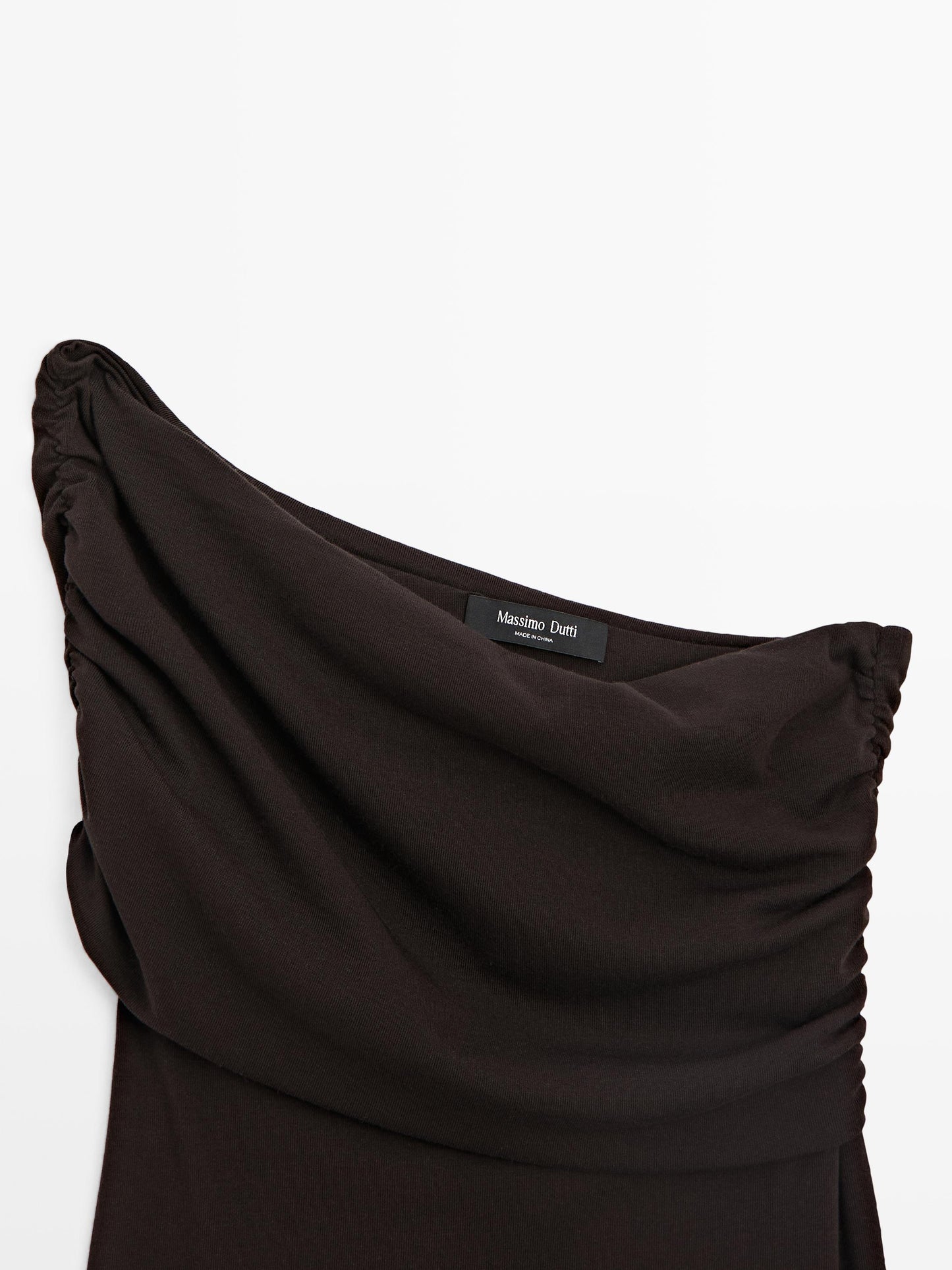 TOP ASIMÉTRICO ESCOTE DRAPEADO