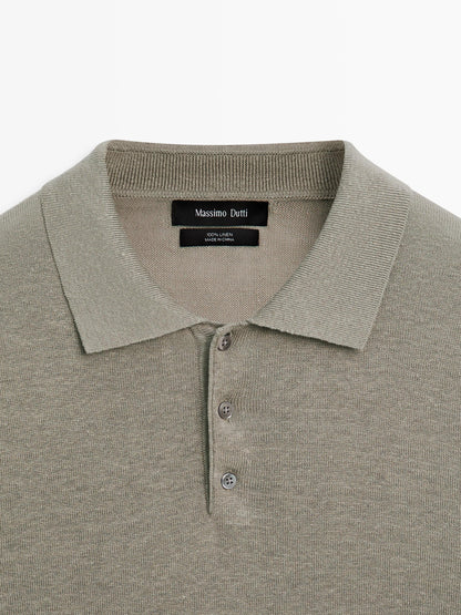 JERSEY PUNTO CUELLO POLO 100% LINO