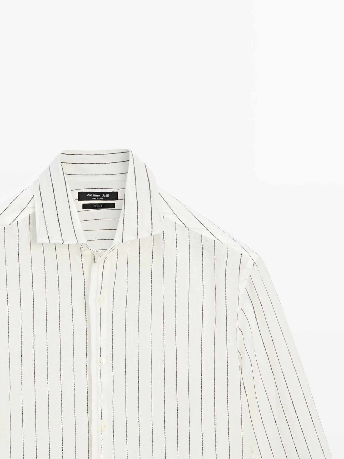 CAMISA RAYAS 100% LINO
