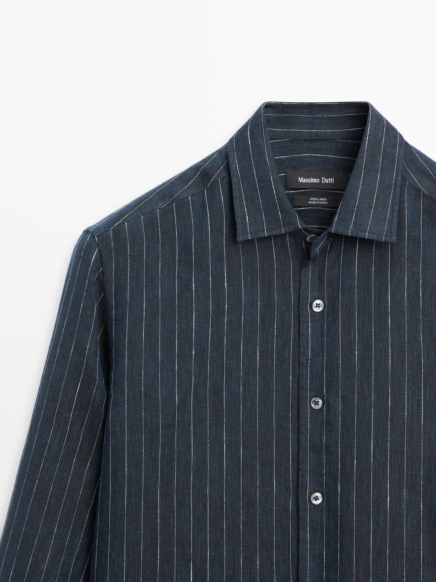 CAMISA REGULAR FIT RAYAS LINO