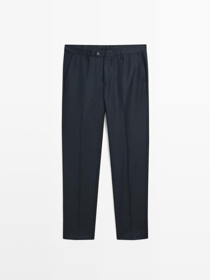 PANTALÓN TRAJE MICROESTRUCTURA LANA FRÍA