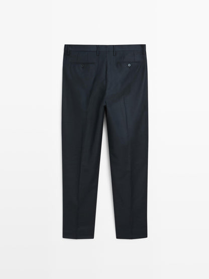 PANTALÓN TRAJE MICROESTRUCTURA LANA FRÍA