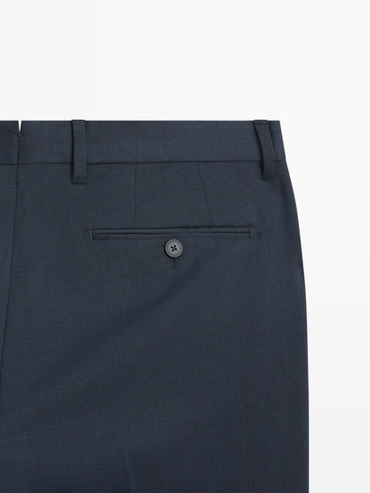 PANTALÓN TRAJE CUADROS MEZCLA LANA FRÍA