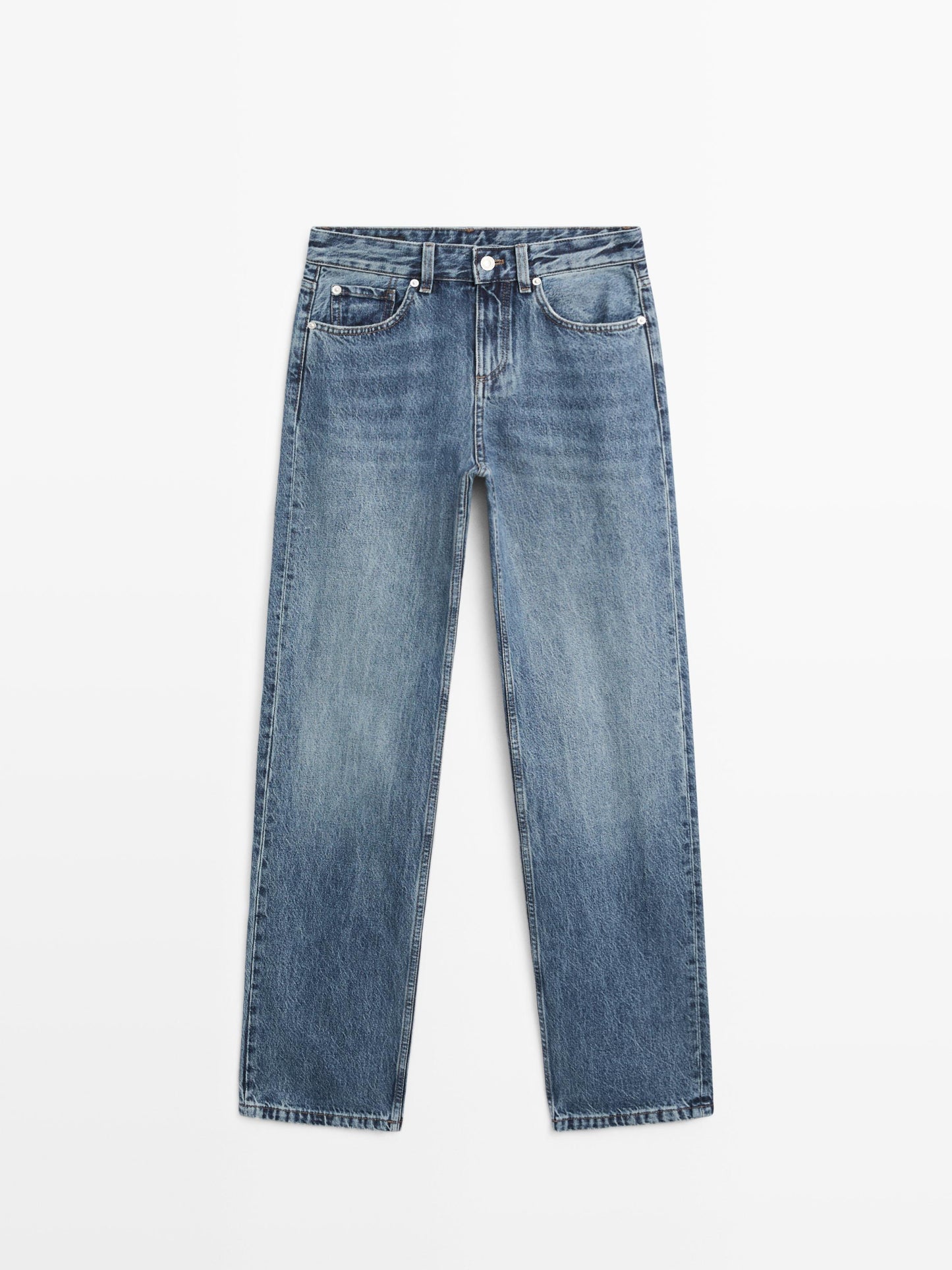 JEANS STRAIGHT FIT TIRO MEDIO