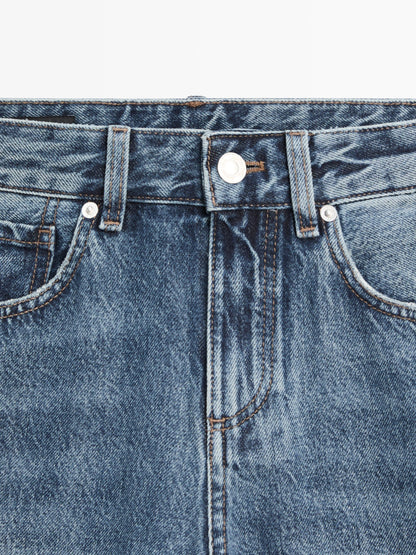 JEANS STRAIGHT FIT TIRO MEDIO