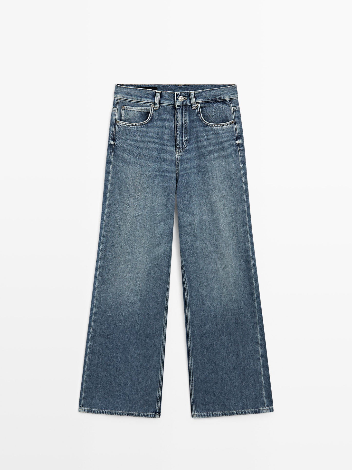 JEANS WIDE LEG TIRO ALTO