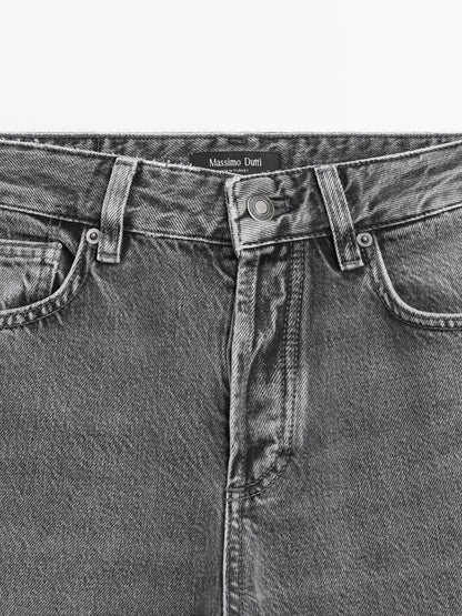 JEANS WIDE LEG TIRO MEDIO