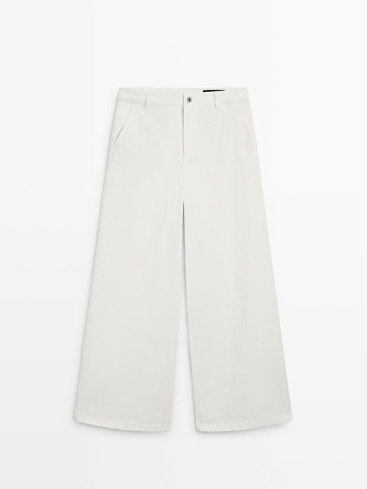 JEANS PALAZZO TIRO ALTO