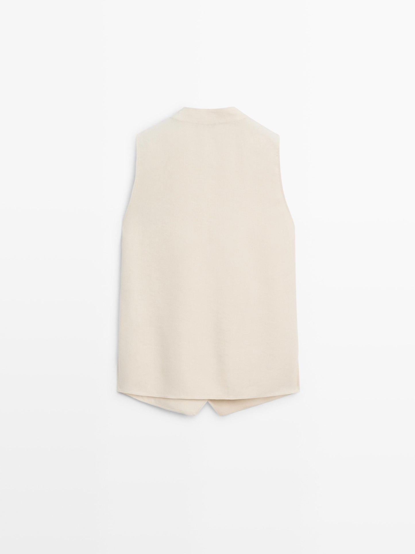 TOP FLUIDO CRUZADO CON LINO