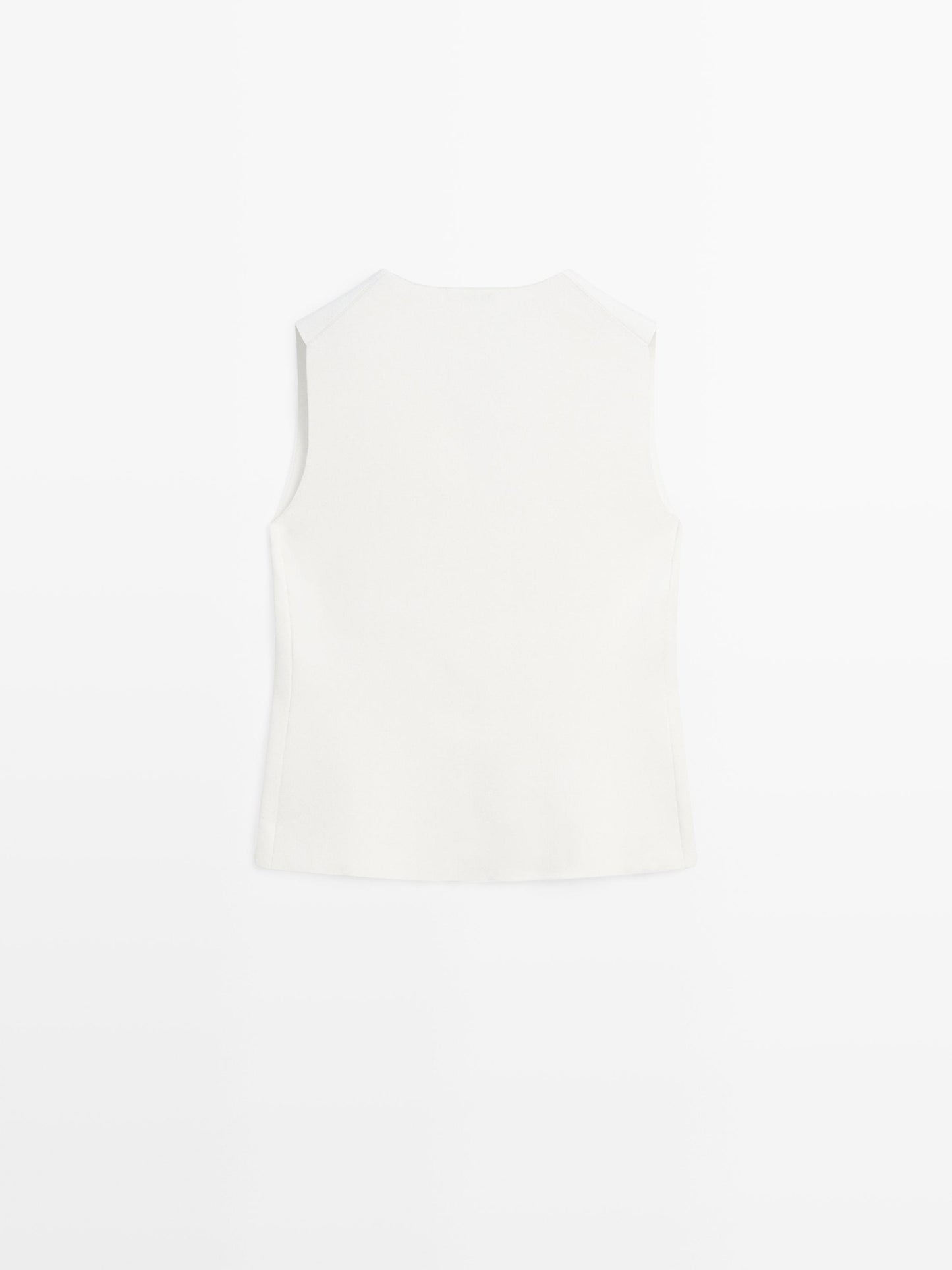 CHALECO DE PUNTO CUELLO V CON BOTONES