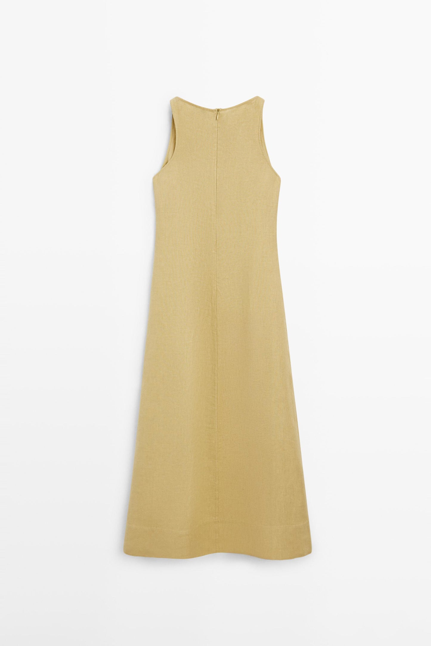 VESTIDO MIDI HALTER LINO