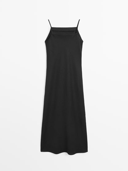 VESTIDO MIDI 100% LINO