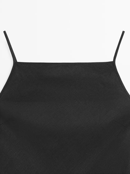 VESTIDO MIDI 100% LINO