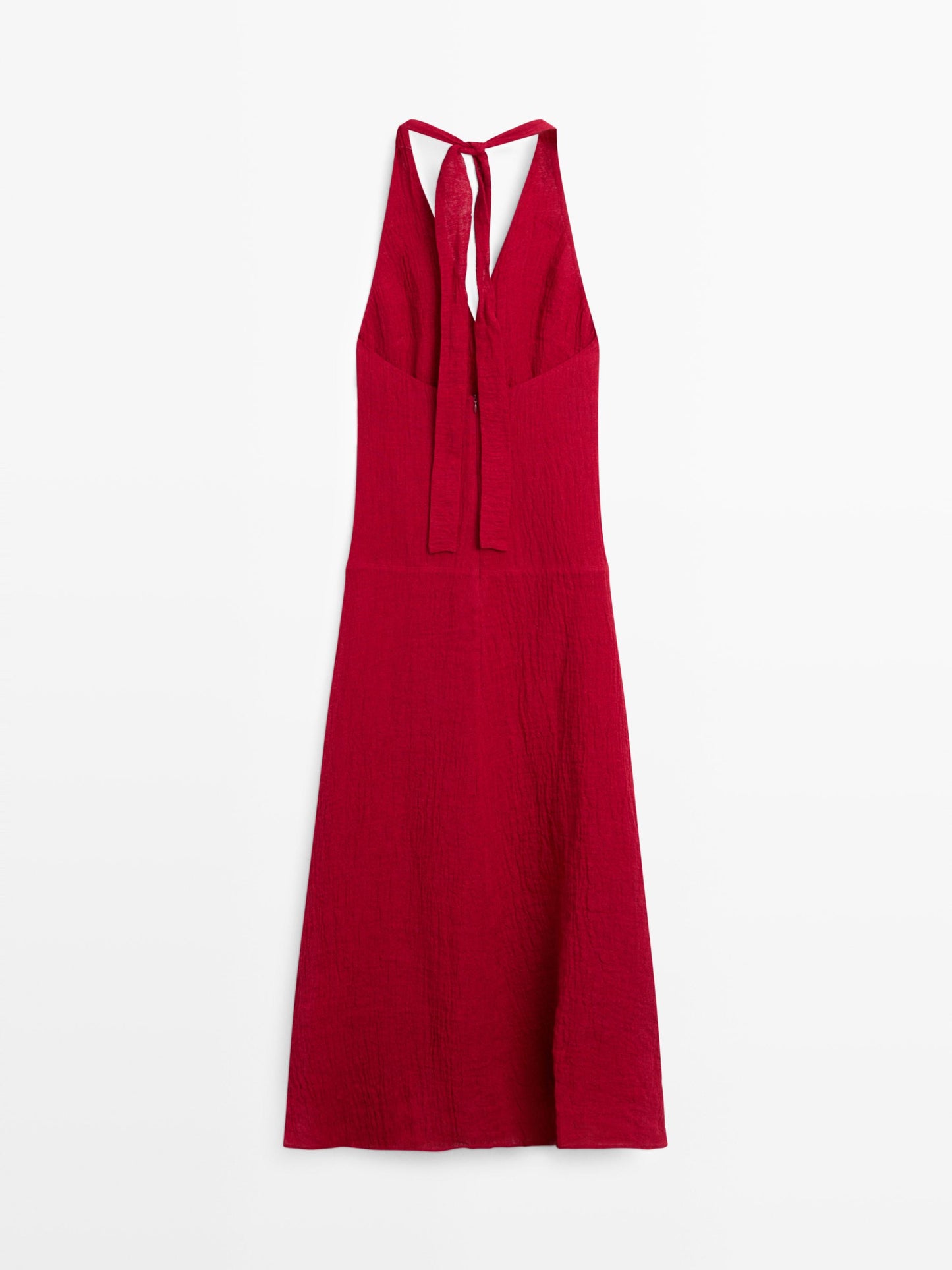 VESTIDO LARGO ESCOTE 100% LINO