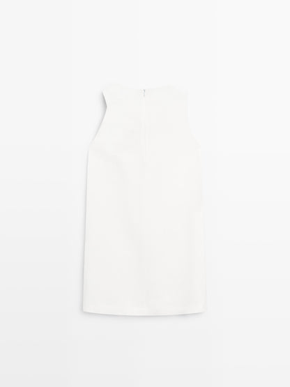 VESTIDO MINI DETALLE TIRANTE NUDO